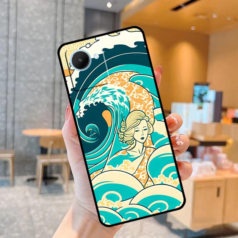 Чехол Japanese Surfers для Realme C55 C33 C31 C35 C30 C11 C15 C25s C21Y GT Neo 5 3T 2T 8 9 10 11 Pro Plus