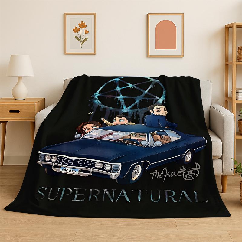 SPN Сверхъестественное Дин Сэм ТВ Фланелевое Одеяло Мягкое Теплое Плед для Спальни Гостиной Кровати Путешествий Кемпинга Пикника Ребенка