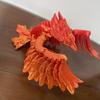 3D Printed Phoenix Figurine Movable Joints Colorful Bird Figure Articulated Animal