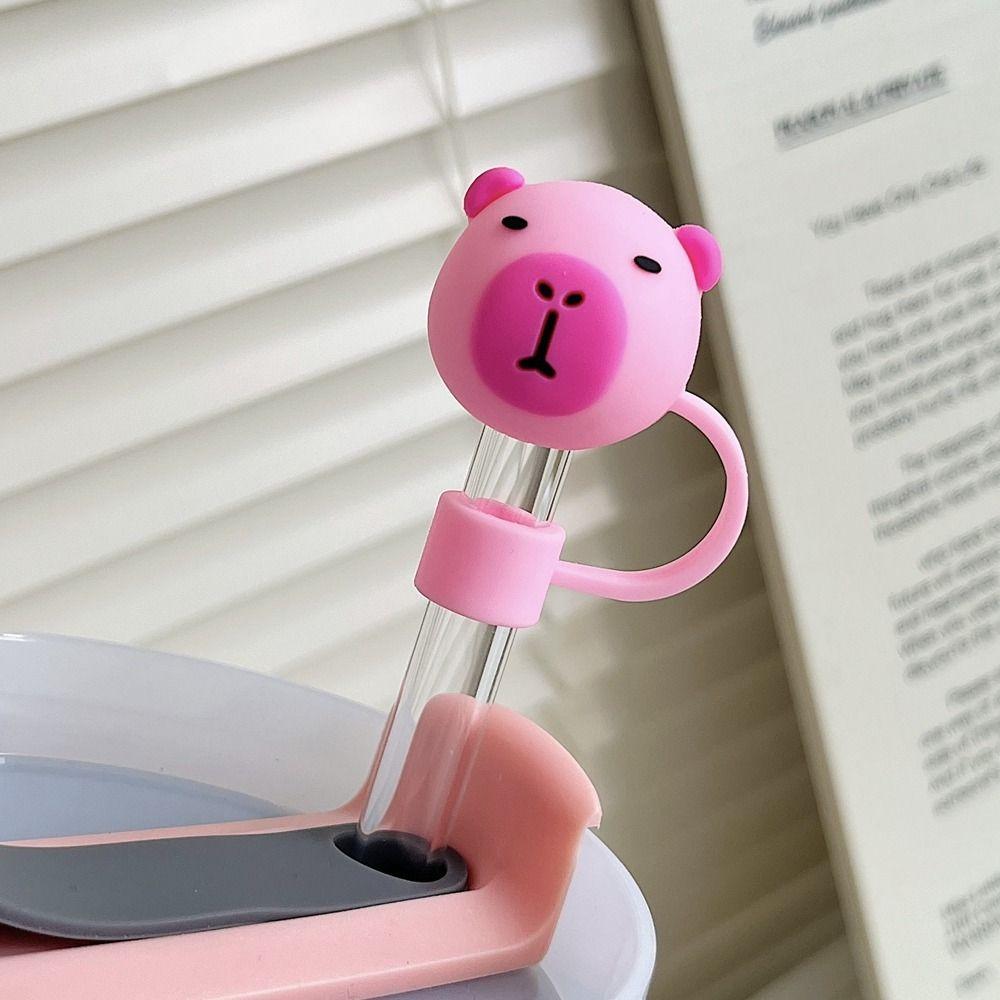 Cup Accessories Drinking Dust Cap Dust-proof Straw Tips Cover Silicone Straw Plug Water Glass