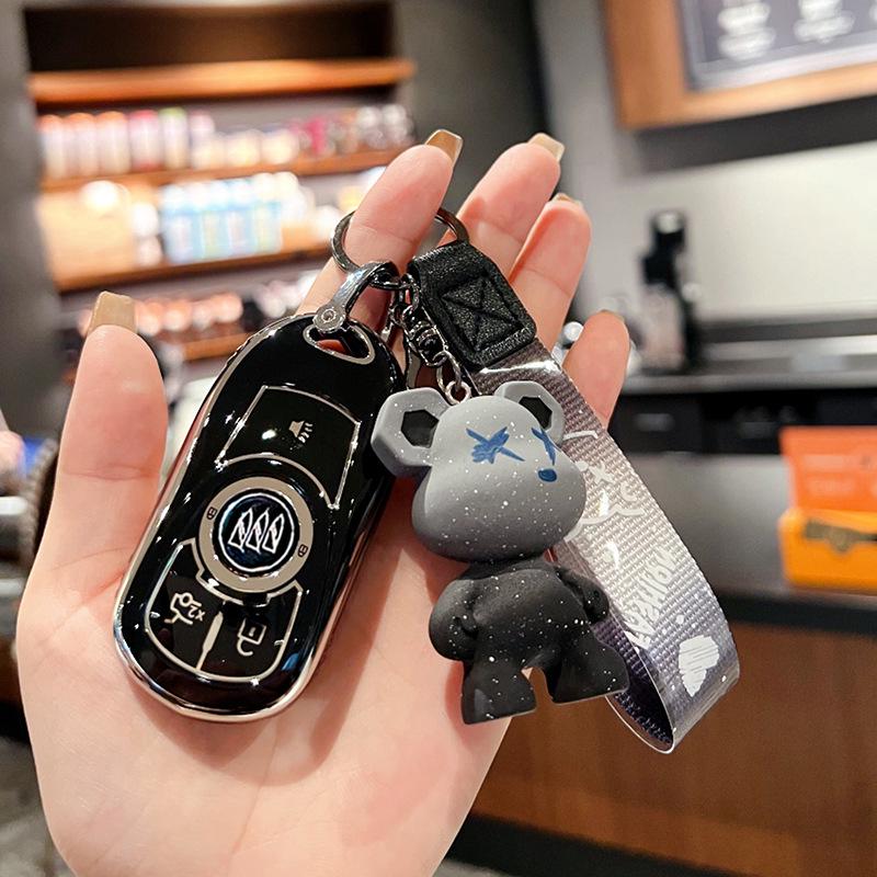 Премиальный чехол для ключей для автомобилей Buick Regal, Envision, GL8, LaCrosse, Enclave, GX и Weilan 7 - Женская сумка-ракушка с пряжкой