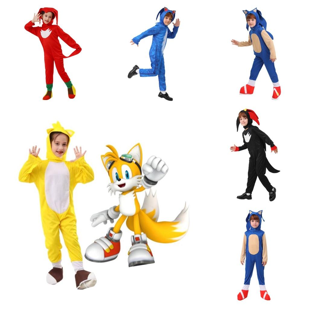 Stylish Blue Cosplay Costume Sonic Hedgehog Theme For Carnival Party