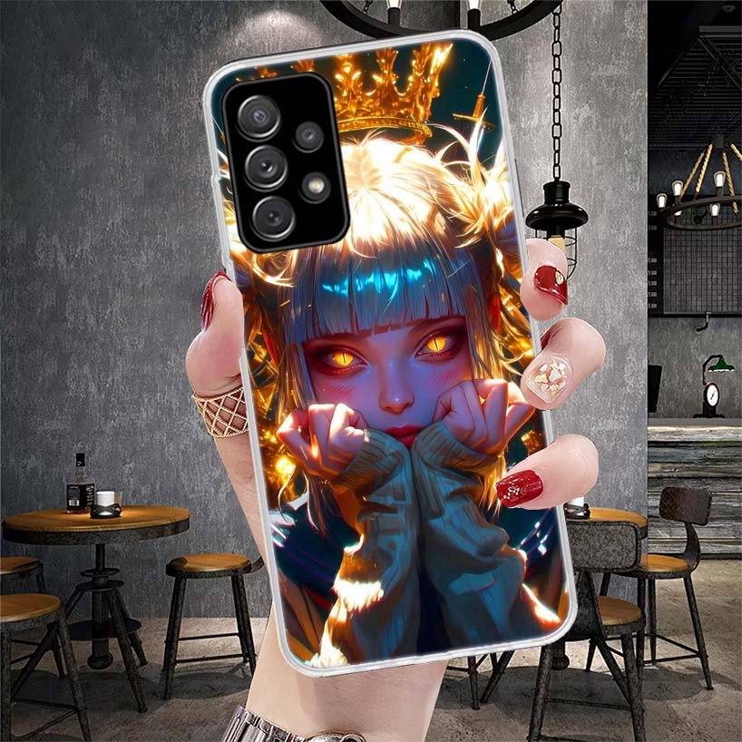 Химико Тога Моя Геройская Мода Мягкий Чехол Для Телефона Для Samsung Galaxy A12 A22 A32 A52 A72 A02S A51 A50S A71 A70 A31 A20S Note 20 Ultra