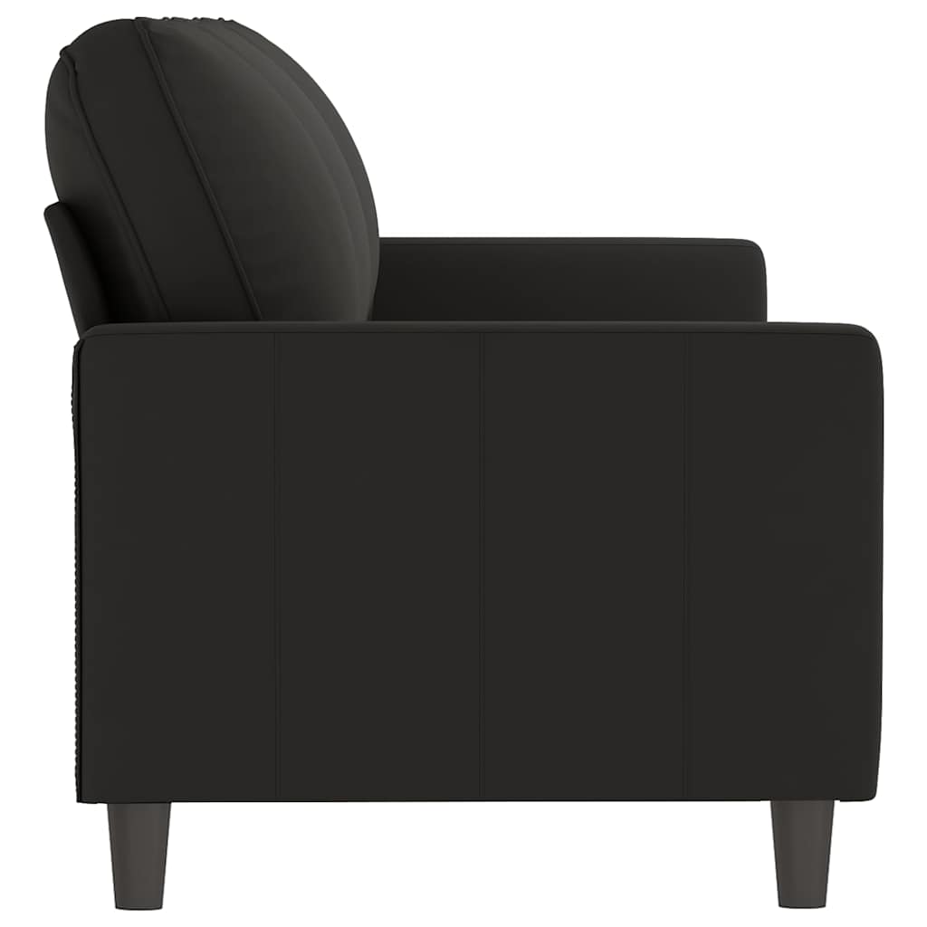 3 Seater Sofa Black 180 cm Velvet