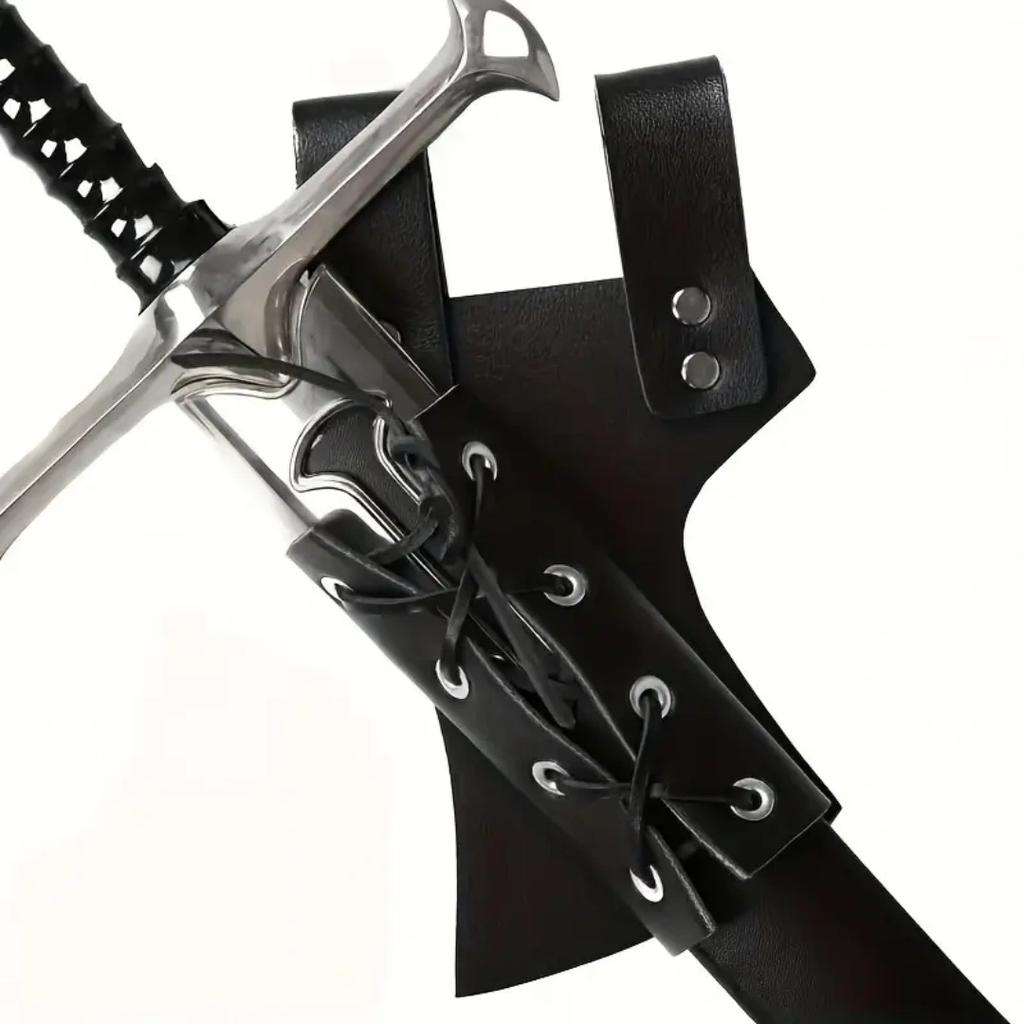 Holster Medieval Shoulder Strap Sword Holder Sheath Scabbard For Adult Men Larp Knight Weapon Cosplay Gear Rapier Ring Belt