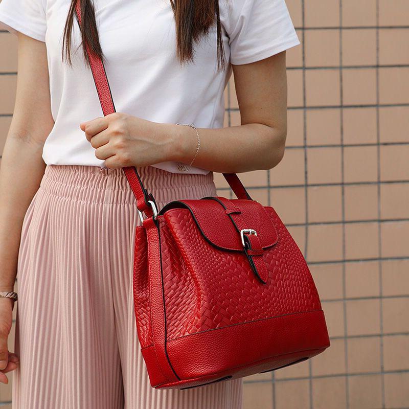 Women's Bag New Temperament One-shoulder Crossbody Bag for Women's Fashionable and Versatile Large Capacity Cowhide Bag