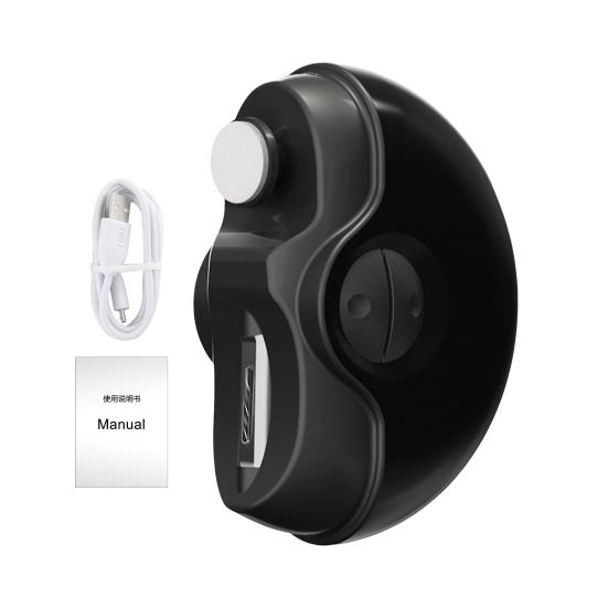 Электрическая машинка для стрижки ногтей, полировщик со светодиодной подсветкой, 2-скоростная, перезаряжаемая, 2-в-1, автоматическая пилка для ногтей для детей, взрослых, пожилых людей, триммер для маникюра