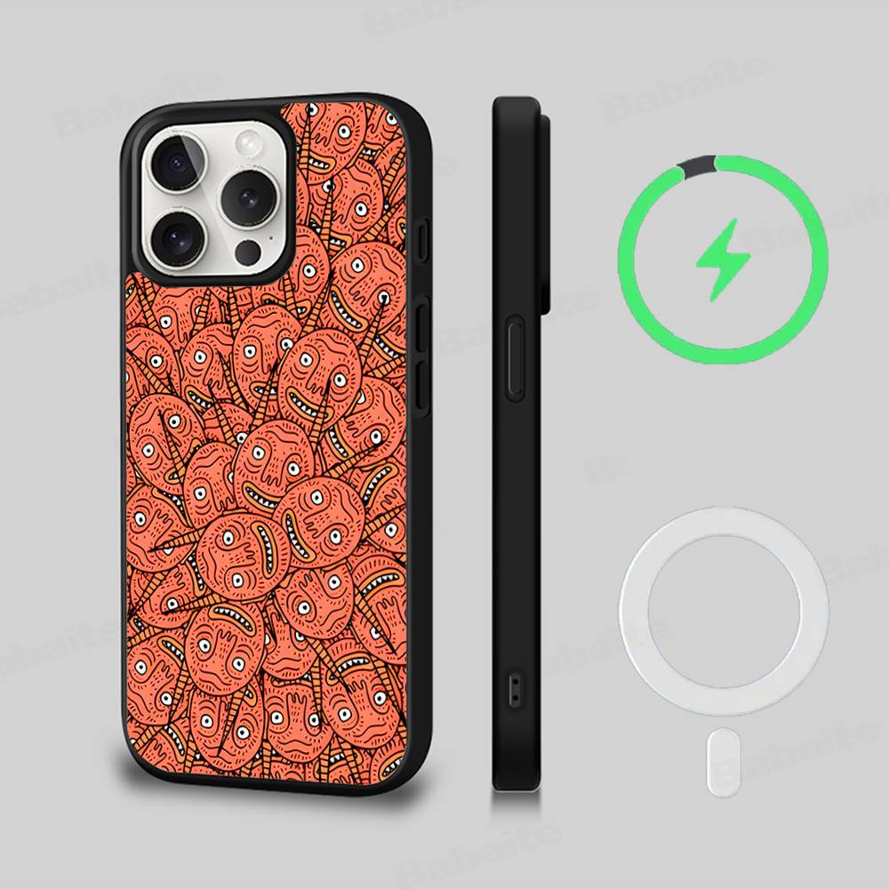 Магнитный чехол для телефона с принтом Polly Nor Для IPhone 17 Pro Max 16 15 14 Plus 13 12 11 Pro Max Для обложки Magsafe