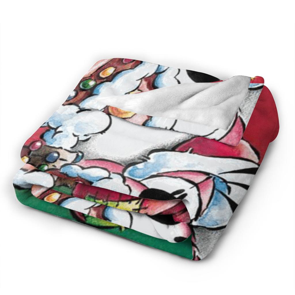 Christmas Diddl Blankets Quality Warm Soft Bedding Throws Winter Kids Living Room Funny Bedspread