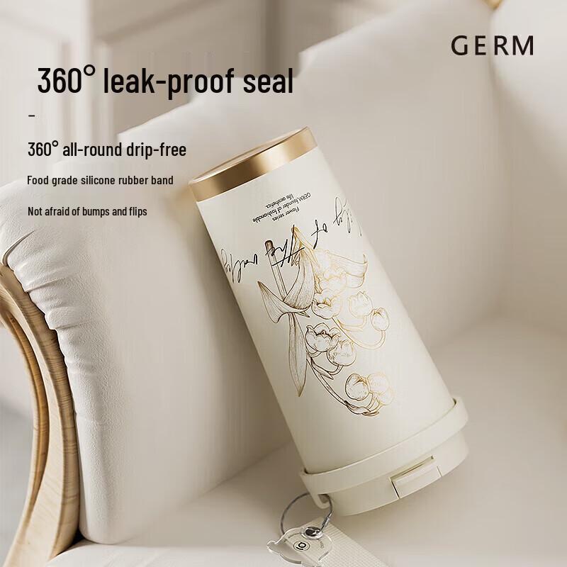 Germ Lily of the Valley 500ml Insulated Water Bottle