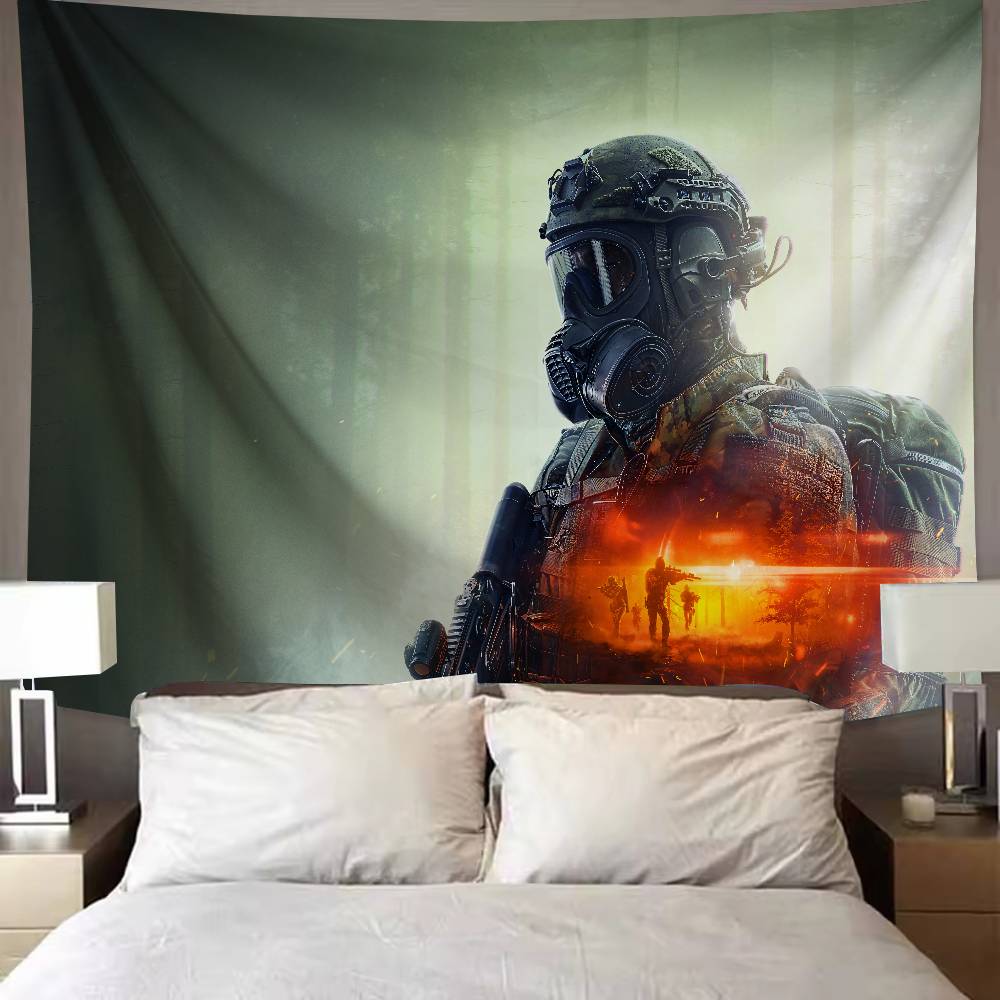 New FPS Gaming Battlefield 6 Cool Tapestry Background Hanging Cloth Bedroom Tapestry Room Decor Aesthetic Tapestry Wall Hanging