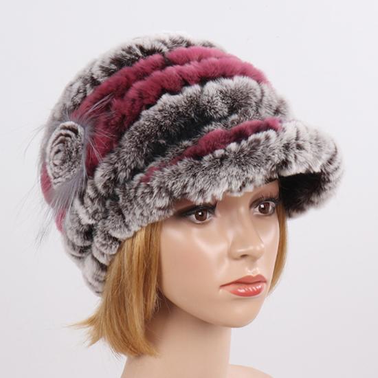 Вязаные шапки из натурального меха кролика рекса для женщин, зимняя теплая шапка из 100% натурального меха кролика рекс, русская женская меховая шапка