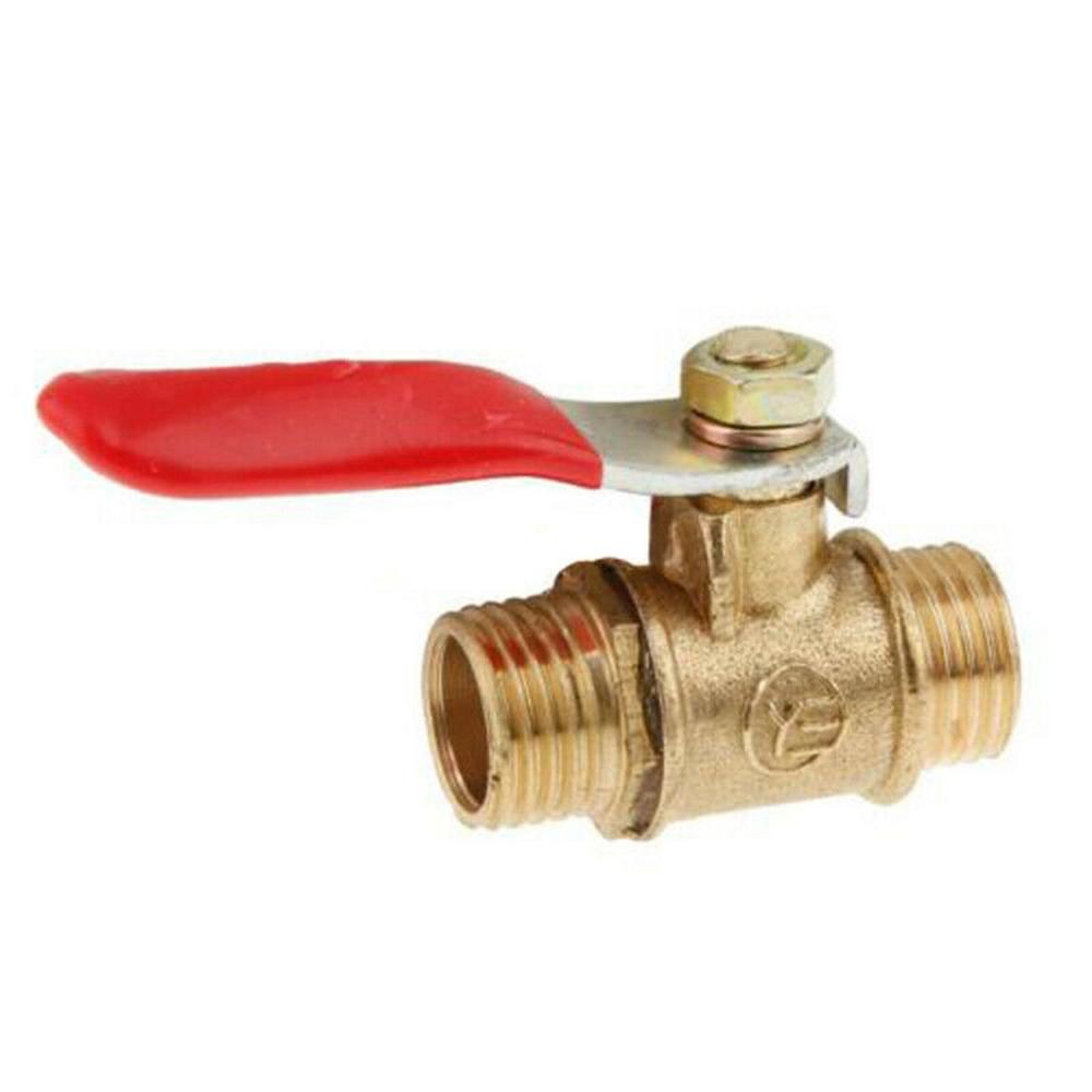 G1/4 Full Port Hose Connector Brass Pipe Male to Male Thread Switch Ball Valve Pipe Fittings