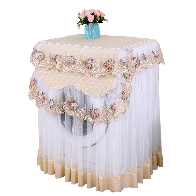 1PC Polyester Protector Cover Tulle Dust Cover Washing Machine Cover Washing Machine Dust Cover