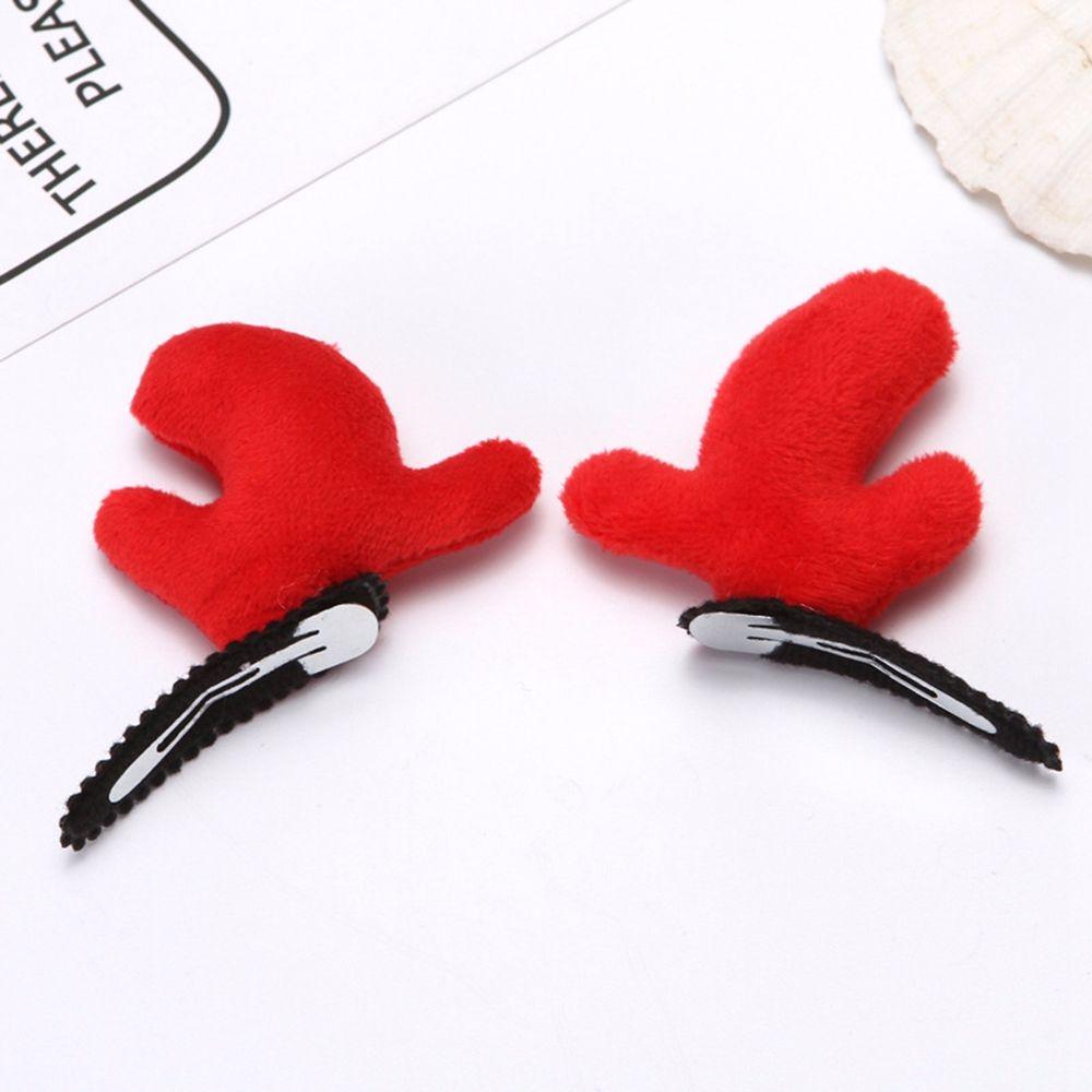 Snowflake Christmas Hat Hairpin Korean Style Headwear Kids Hair Accessories Christmas Hair Clip