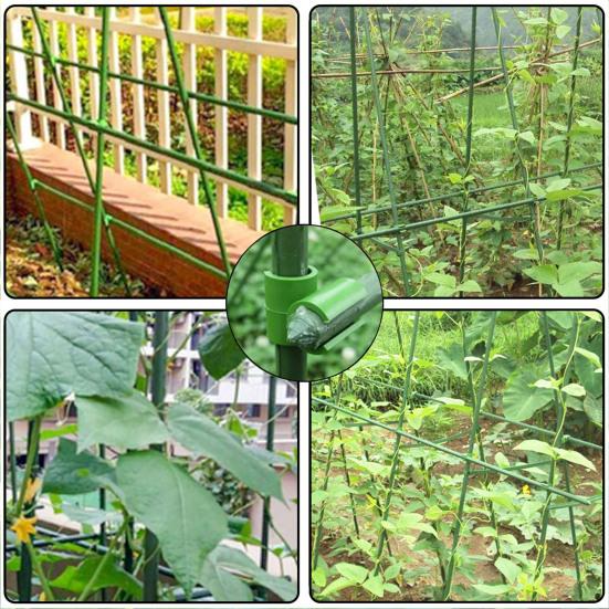 10 шт. многофункциональный вращающийся пластиковый фиксированный зажим крестового типа, соединитель для растений, крепеж для теплиц