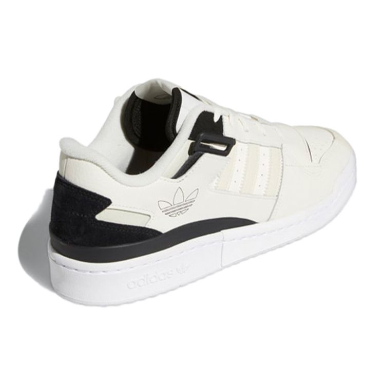 Adidas Forum Exhibit Low Off White Black Unisex Sneakers Core-Black Cream-White H01914