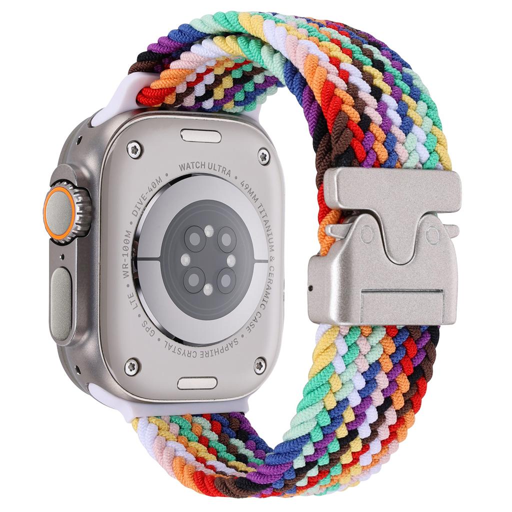 Wrist Strap for Apple Watch Series 10 9 8 7 SE 6 5 4 3 2 1 42mm 41mm 40mm 38mm Parachute Buckle Nylon Braided Watch Band