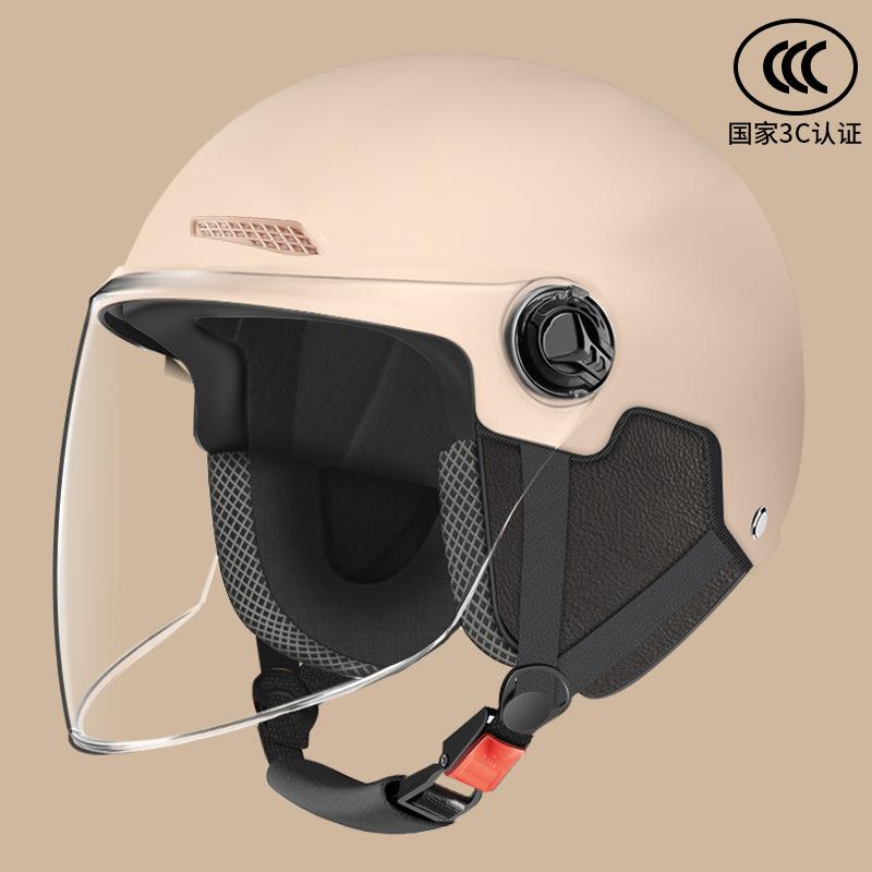 Electric motorcycle, battery car helmet, men's and women's summer all-season helmets, helmets, winter universal half helmets