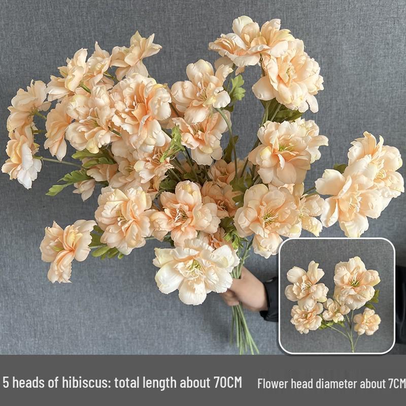 Свадебный декор из шелковых цветов шампанского - Искусственные элементы цветочного оформления потолка и прохода