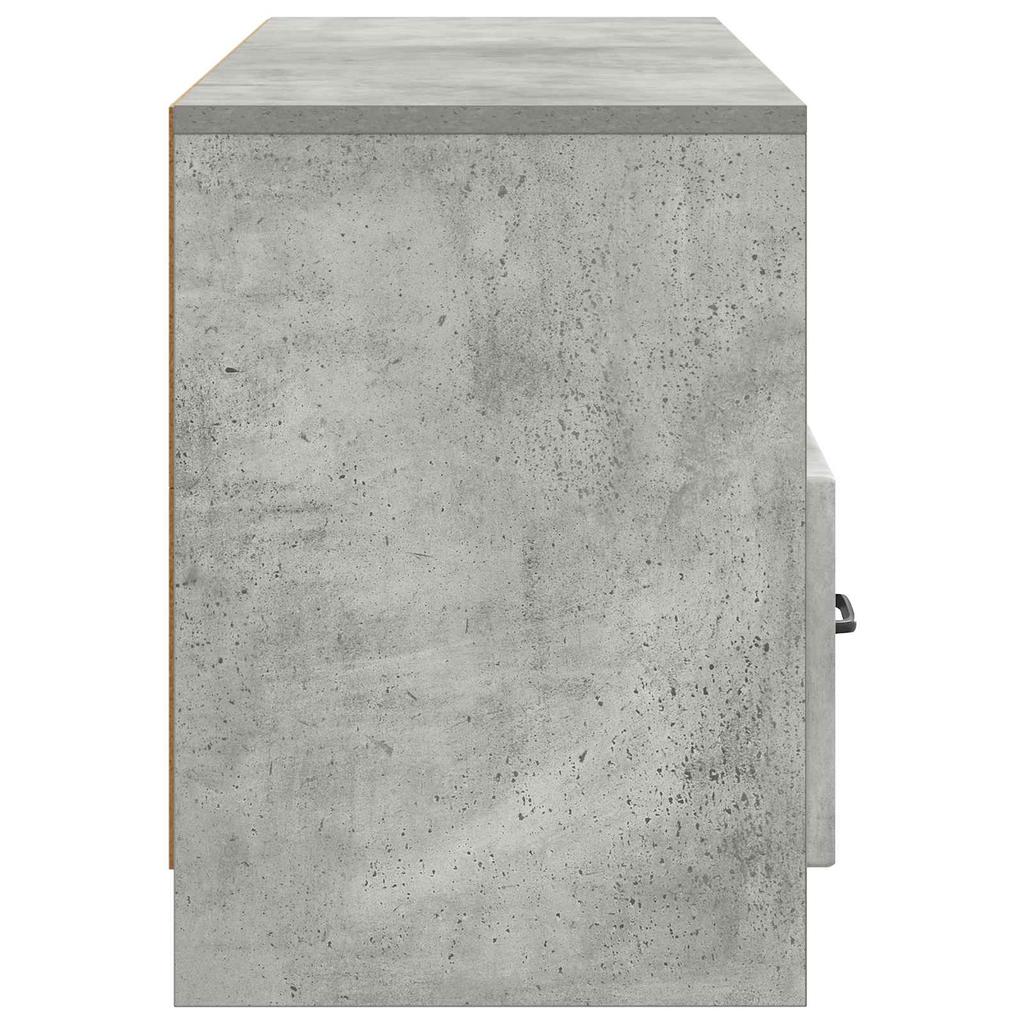 TV Cabinet Concrete Grey 102 x 34.5 x 47 cm Particleboard