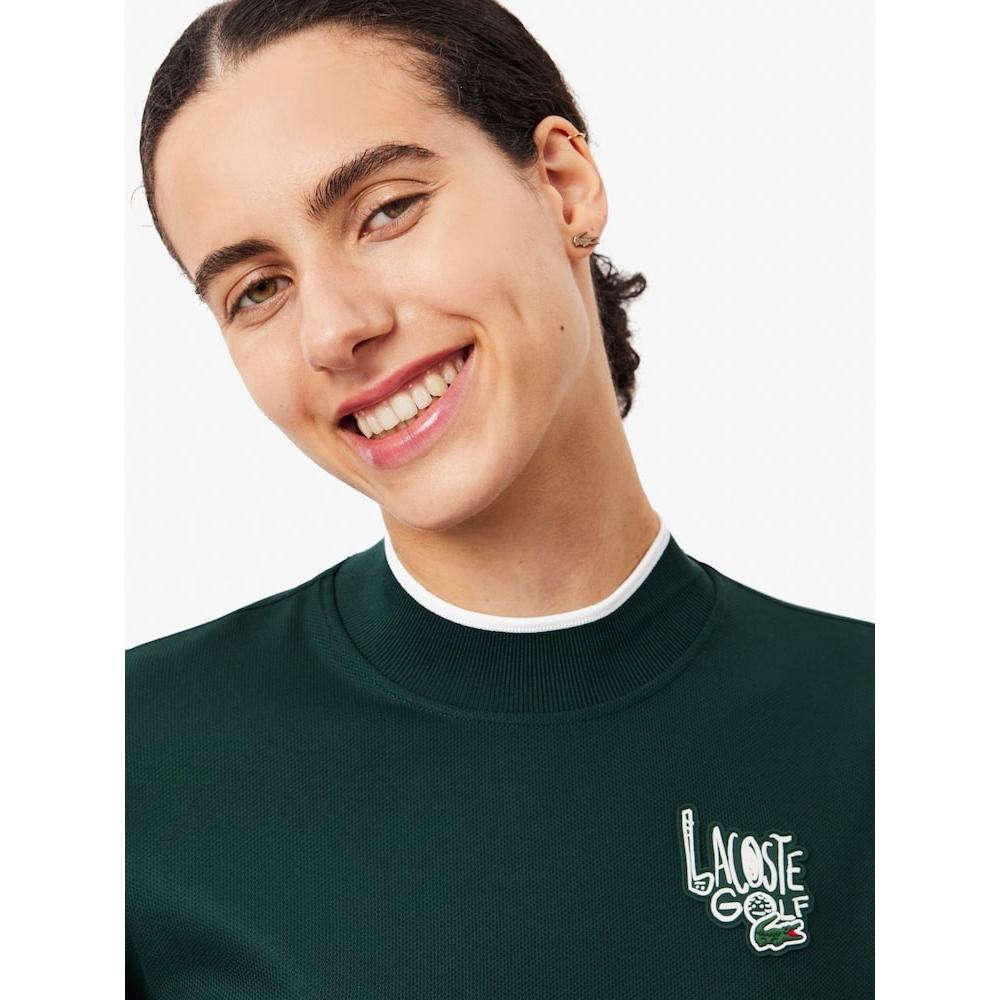 Lacoste Женская футболка с графическим узором и длинным рукавом Tf2765 54n Yzp q2nTf2765 54nYzp