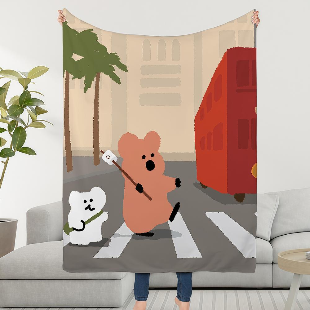Cute Blanket Throw Super Cosy Plush D-DDinotaengS-ES Living Room Sofa Couch Childish Birthday Gifts