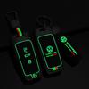 Valve Stems Caps For VOLKSWAGEN VW Zinc Alloy+Silicone Car Key Bag Smart Remote Keychain For Volkswagen VW Touareg 2018 2019 202 zw2