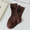 Детские милые носки средней длины с ушками щенка для весны и осени – корейский стиль для мальчиков и девочек