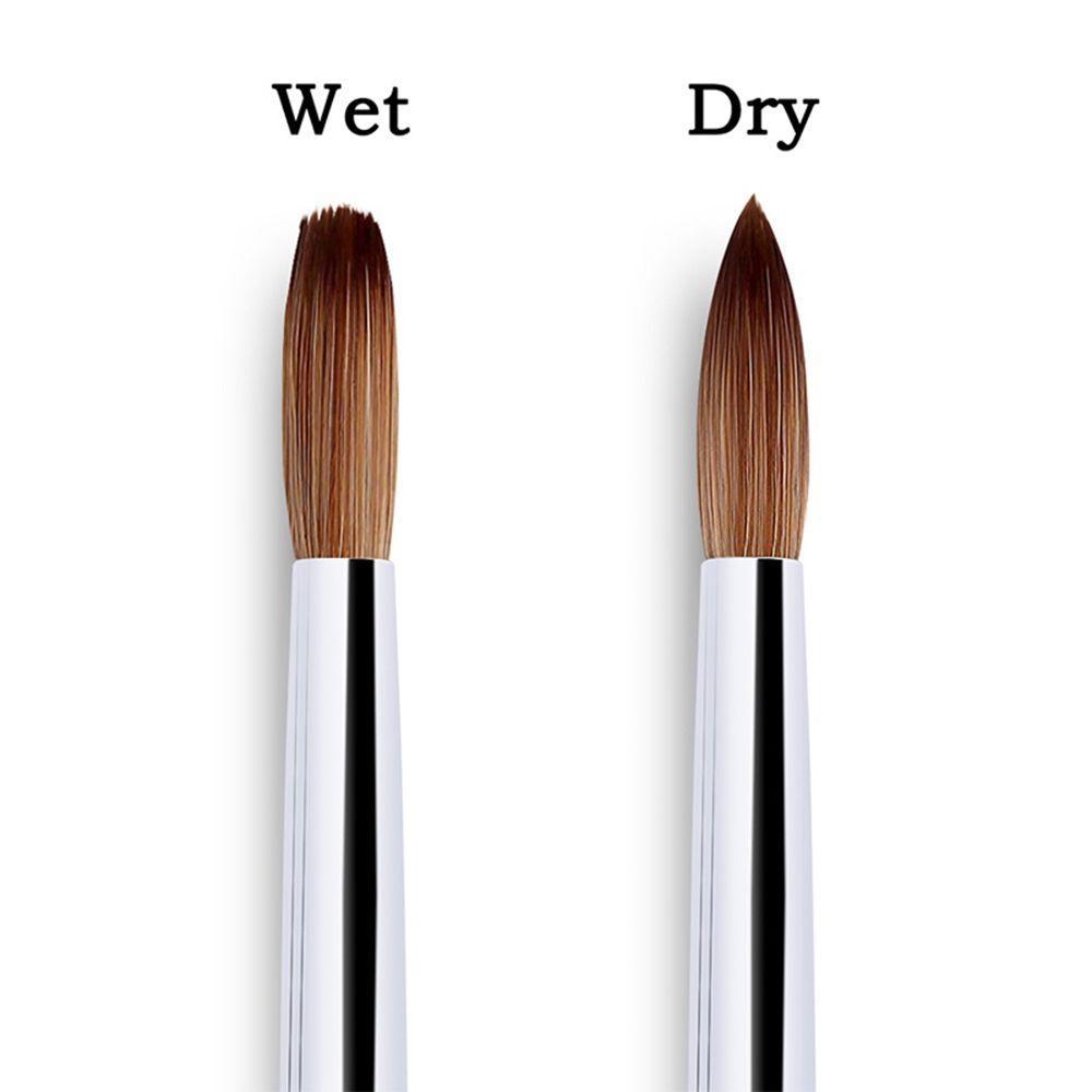 Гель-лак для ногтей, кисть для маникюра, 100% нейлон для акриловой пудры, кисть для дизайна ногтей, акриловая кисть для ногтей