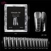 BNG 140PCS Dual Nail Forms for Poly Extension Gel Clear Poly Nail Gel Stiletto/Oval/Almond Nail Molds for Nail Art Design Salon