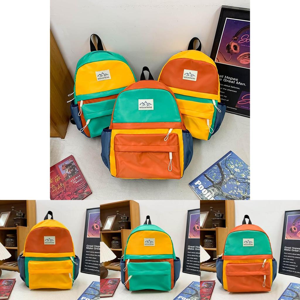 Детский рюкзак для малышей с дизайном color blocking для детского сада
