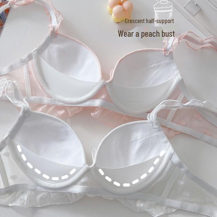 Elegant Lace Wireless Push-Up Bra: Anti-Sag, Enhances Shape