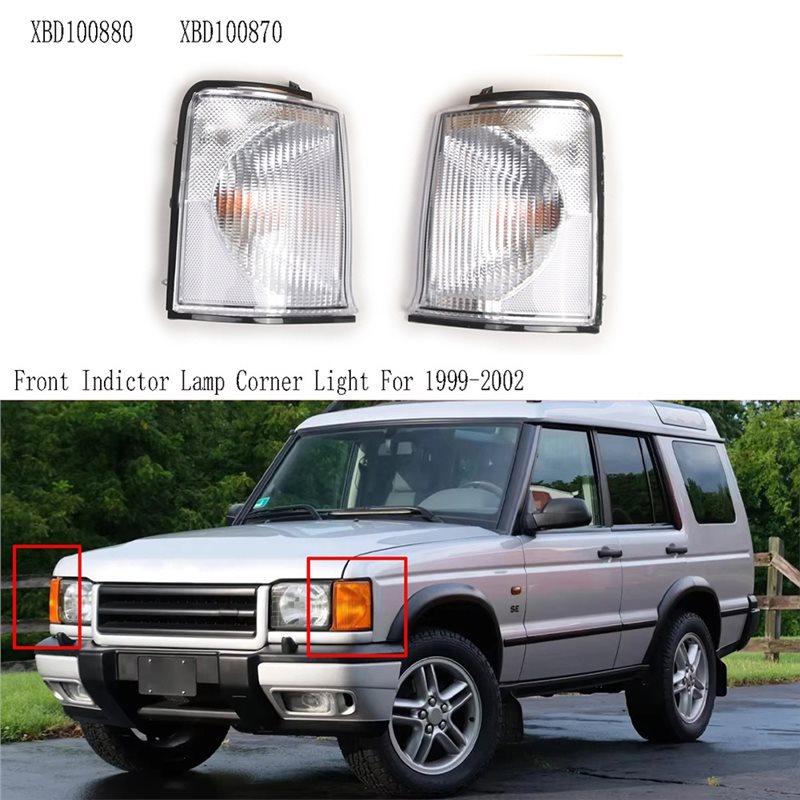 Front Indicator Lamp 1 Pair Corner Light For Land Rover Discovery 2 1999-2002 XBD100880 XBD100870