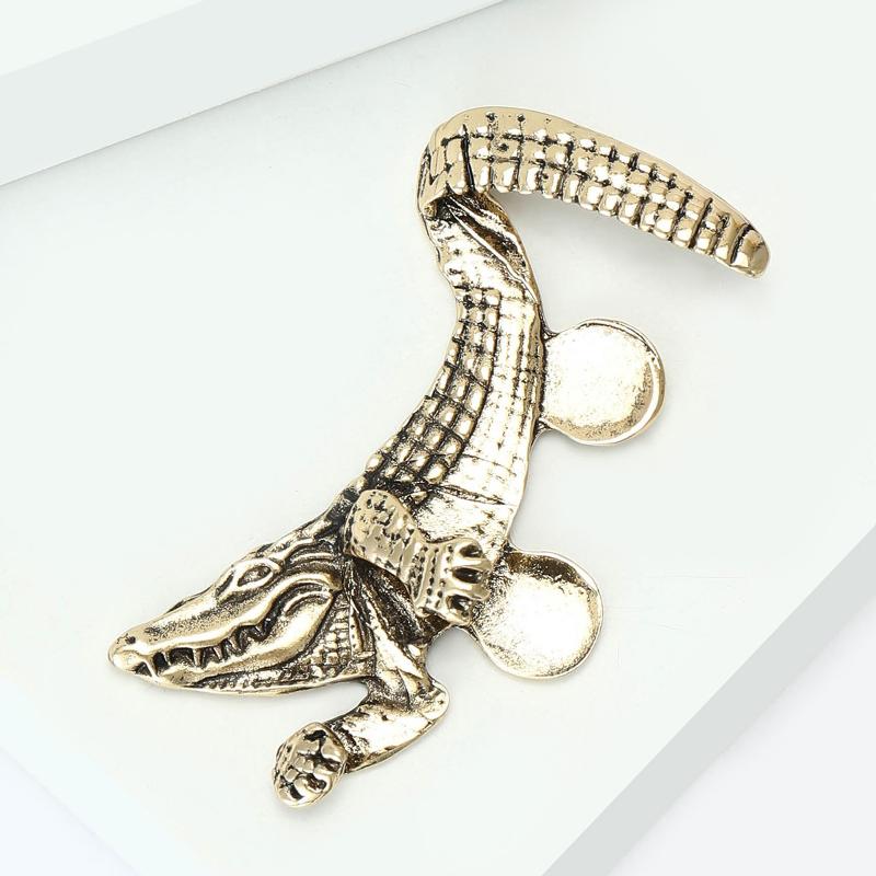 NEW Vintage Animal Crocodile Octopus Shaped Men's Suit Lapel Brooches Pin Classic Accessories For Men Coat Suits