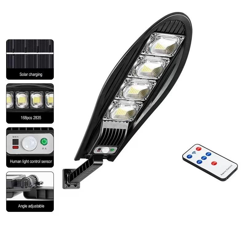 Солнечный светодиодный светильник Интеллектуальный датчик движения Солнечный светильник Прожектор Питание от солнечного света Водонепроницаемый Уличный настенный светильник Наружное украшение