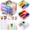Dennty Wool Felting Felting Tool 24 5g Starter Set for Includes Needlework and Basic Gift Kit, Set, Colors, Wool, Beginners, Tools, Beginner's Guide,