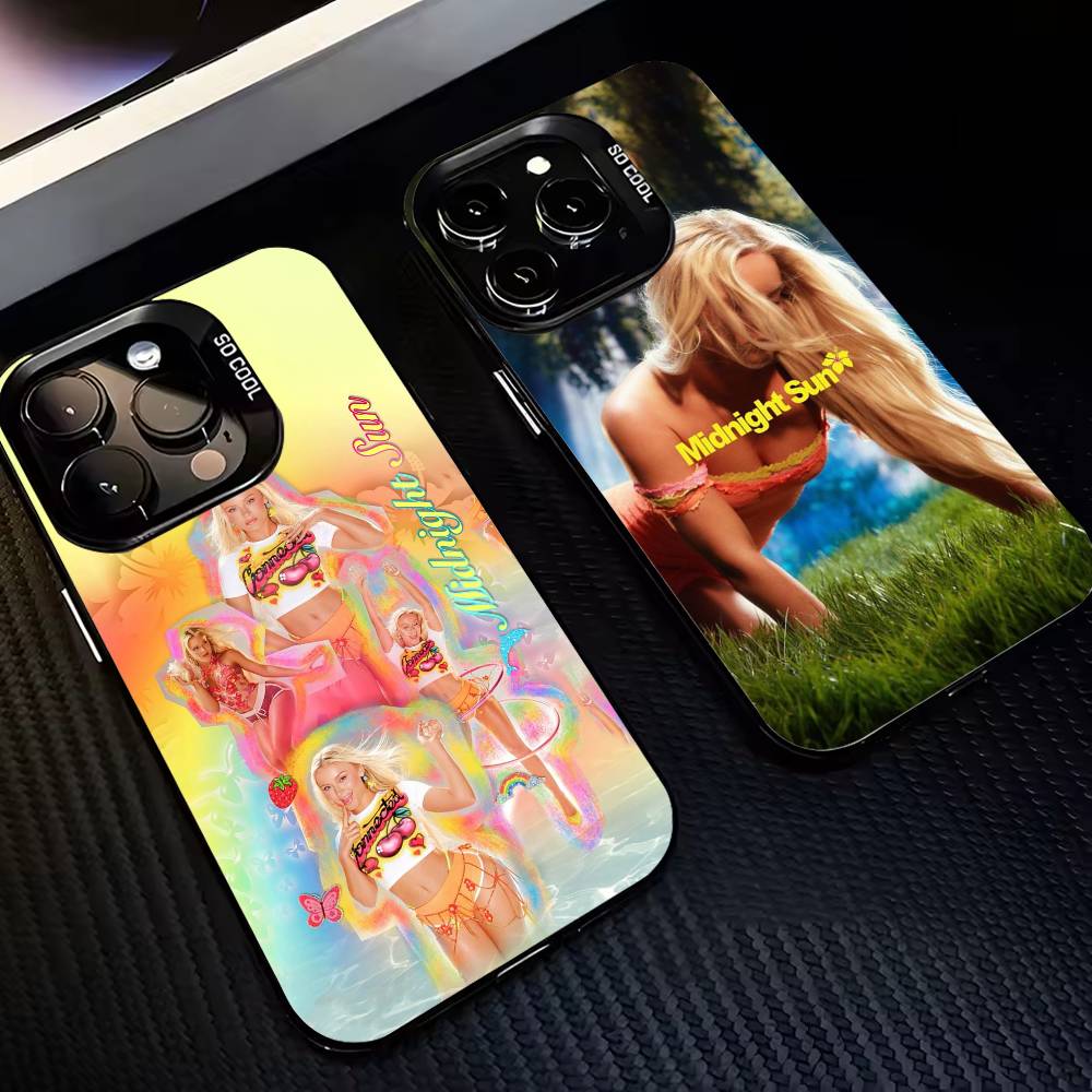 M-Midnight Sun Z-Zara L-Larsson Phone Case For iPhone17,16,15,14,13,12,11,Pro,MAX Gray Matte Silicone Black Cover