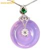 Классический фиолетовый мир пряжка циркон женщин кулон ожерелье мода подарок