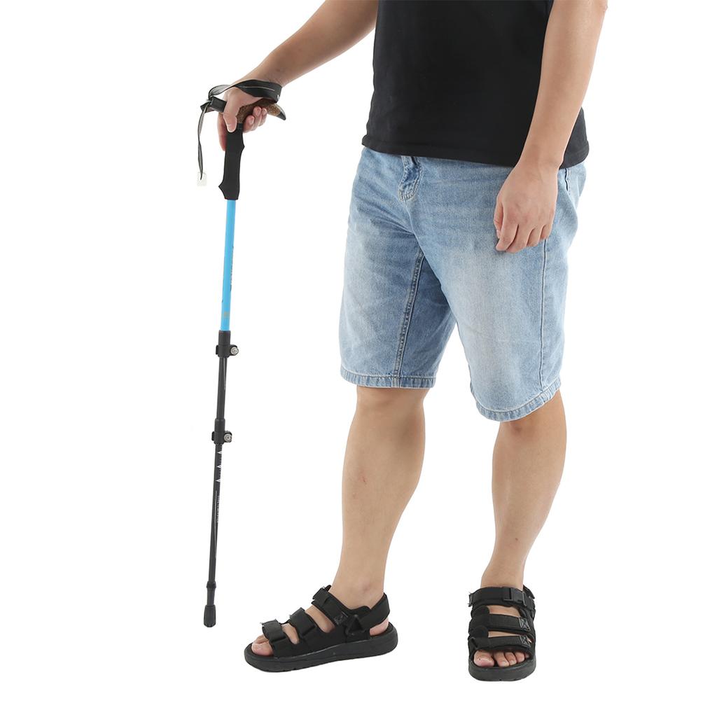 Палка для пешего туризма, регулируемая телескопическая, для ходьбы на открытом воздухе, для пожилых людей, нескользящая, спортивное снаряжение Sky