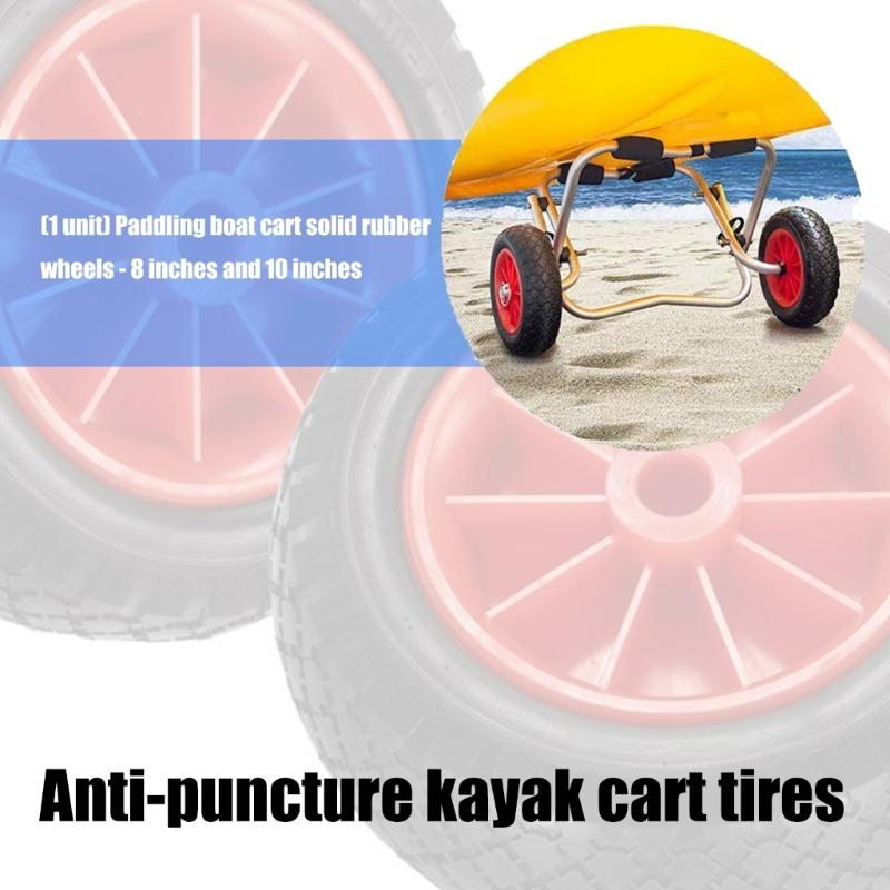 Колеса для перевозки каяков 8 дюймов/10 дюймов Надувные колеса для тележки для каноэ Запасные колеса Аксессуары для каяков