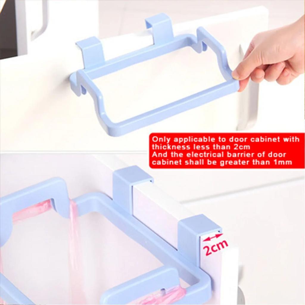 1/2 шт. Кухонный накладной держатель для мусорных пакетов, портативный, для дома, шкаф за дверью, вешалка для тряпок, держатель для мусорного мешка