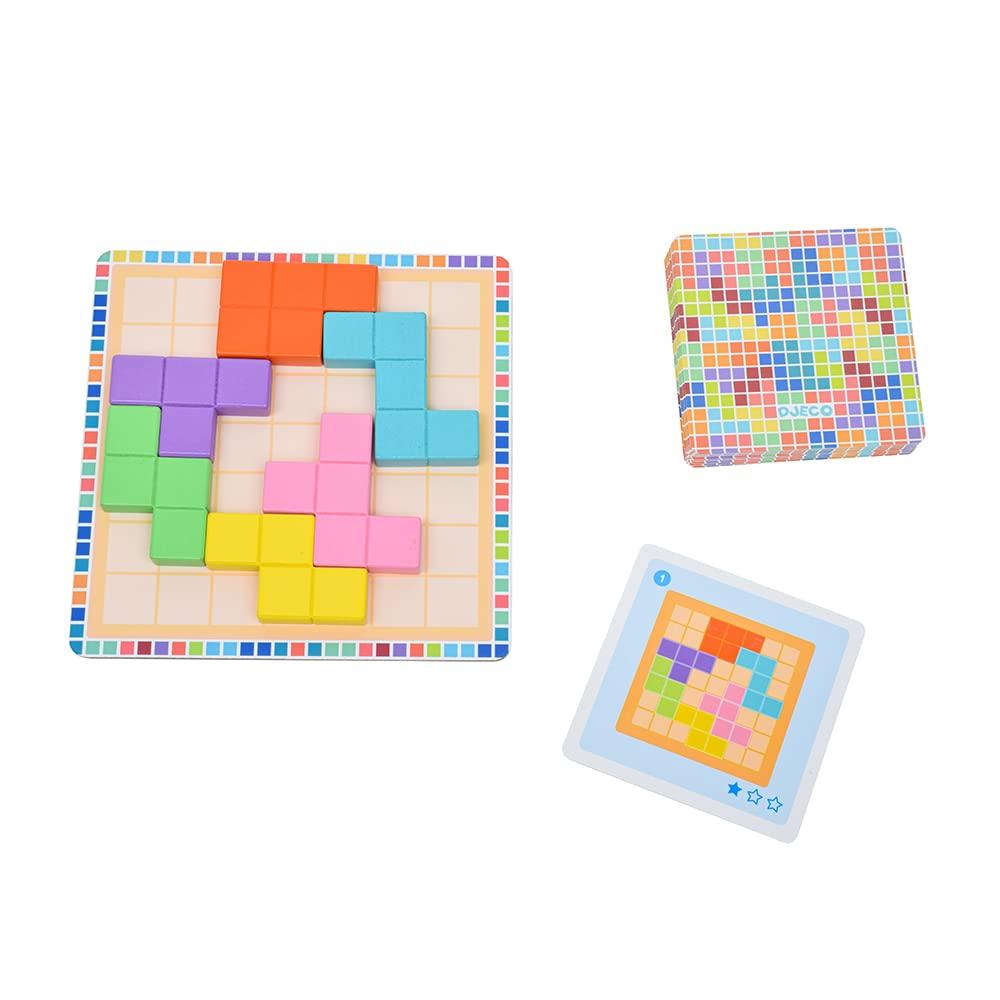 DJECO Jeco Polissimo Board Position Educational Brain Home 7 Years Christmas Game, Game, Training, Time, Montessori, Old, (DJ08451)