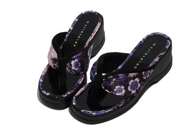 Hasegawa Японская вишня Уретан Сделано примерно 6 см Темно-синий Размер M Сандалии, Подошва, Япония, Каблук, Синий,