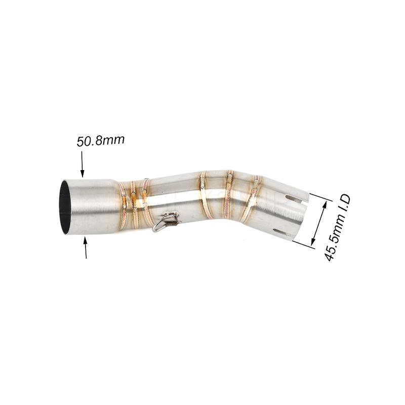 For CF MOTO 700 CLX 2020-2024 For CFMOTO Heritage 700 700CL-X 700 CL-X Escape Motorcycle Exhaust Middle Link Pipe 51mm Slip-on