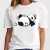 New Panda Lovely Cute T-shirt Clothing Cartoon Graphic Print Short Sleeve Fashion Casual Plus Size T Shirt Women