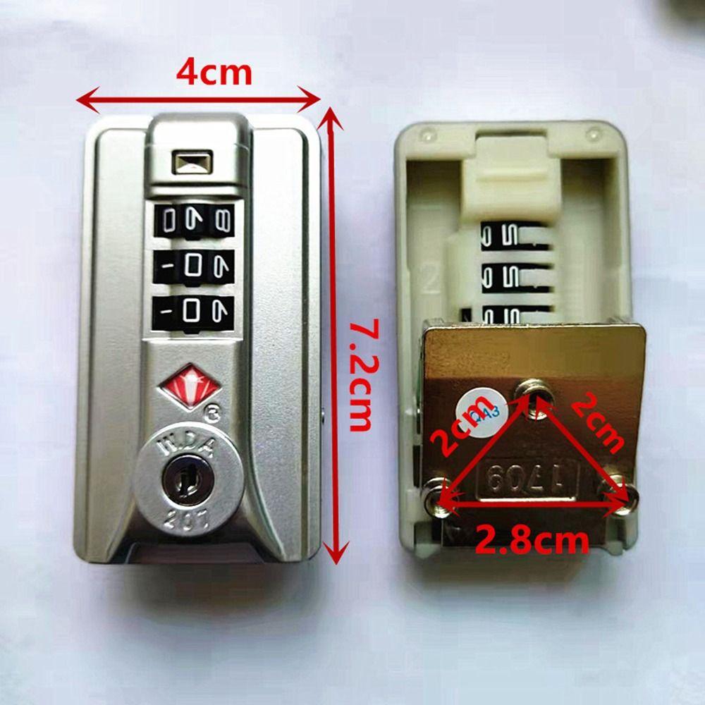 Security Tool 3 Digit Combination Lock Anti theft Cabinet Locker Customs Password Lock  Travel