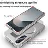 Для Magsafe Металлизированный Матовый Чехол с Магнитным Покрытием для Samsung Z Fold 7 6 5 4 3 ZFlip 7 6 5 4 3 Беспроводная Зарядка Тонкий ПК Чехол