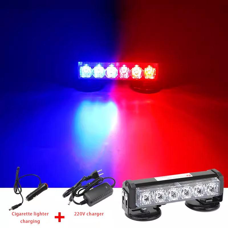 Rechargeable Warning Light Bursting Flash Magnet Portable LED High Brightness Warning Light Barricade Flashing Light
