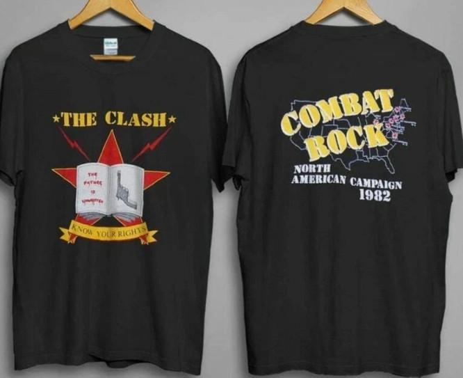 THE CLASH concert tour Size USA Unisex 2 sided T-Shirt All Size S-5XL